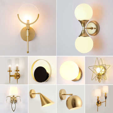 Lampe murale à LED en forme de bol à chaud pour chambre à coucher et couloir
