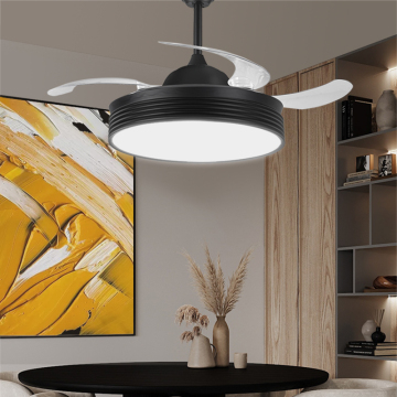 Modern 90W 220V 6000Lm Ceiling Fan with LED Light and Remote Control