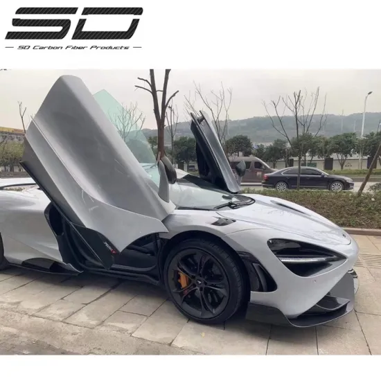 765 LT Fiberglass Carbon Fiber Front Lip Bumper Protector Rear Diffuser Kit for McLaren 720S