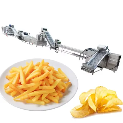 Industrial French Fries Machine for Burger King - Continuous Conveyor Belt Deep Fryer