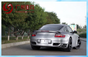 Waterproof Flexible Silver Brushed Vinyl Car Wrap 0.15mm Thickness