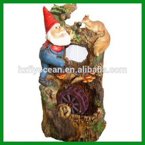 FO-1203 Garden fountain with santa claus decor