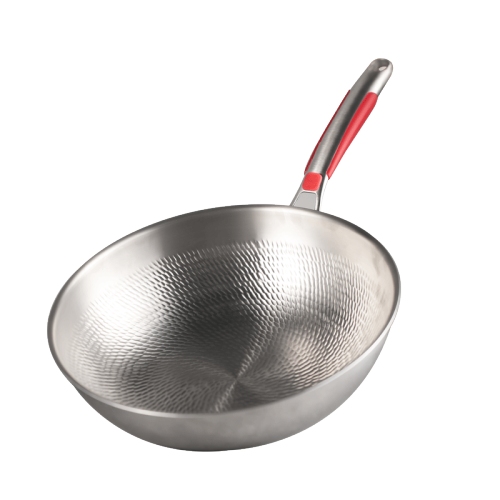 Чыстая тытанавая чырвоная ручка wok