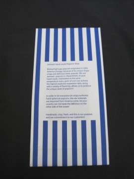 Stand up Window Kraft Paper Popcorn Bag