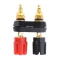 Dual Binding Post Speaker Plug Jack Audio Connector