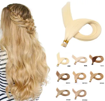 Factory Wholesale More Size Vietnam Hair Extension Super Double Drawn Bone Straight Virgin Remy Human Hair I Tip Hair With Human