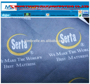 Mattress nonwoven fabric with printing