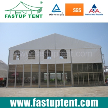 Double Decker Tent, Two Floor Tent with Glass Wall, Floor, Lining (DDT15m Double Decker Tent)