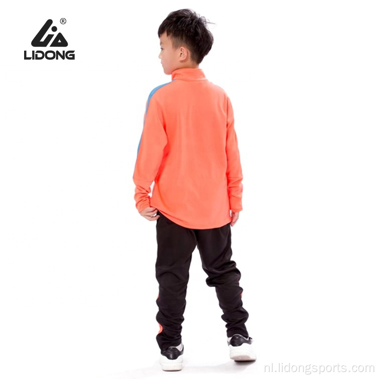 Quarter Zipper Tracksuits Mens aangepaste trainingspakken voor kinderen