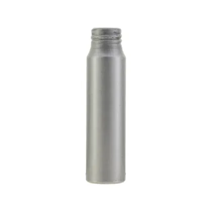 50 mL Silver Screw Aluminum Bottle with 20/410 Neck