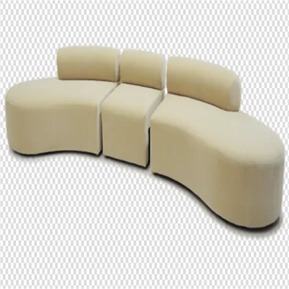 Alien technology fabric curved sofa