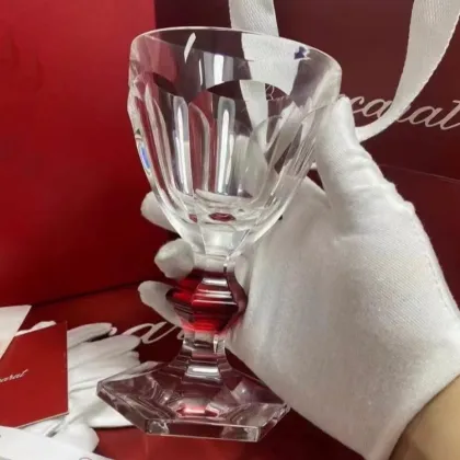 Elegant Baccarat Marble Red Wine Cup - Large Transparent Crystal Glass for Luxury Cocktail & Wine Serving