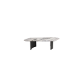 Modern Rectangular Marble Top Coffee Table