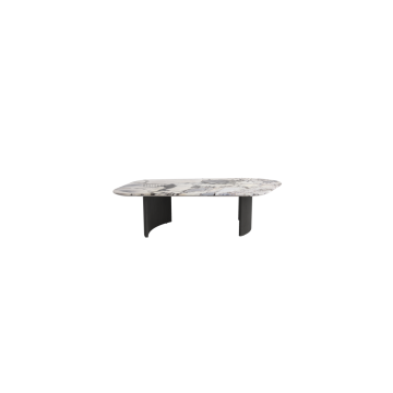 Mesa de café top rectangular rectangular moderna