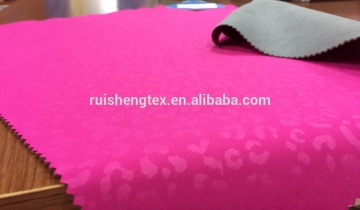 100D 4 ways stretch embossed fabric bonded tpu and bonded fleece