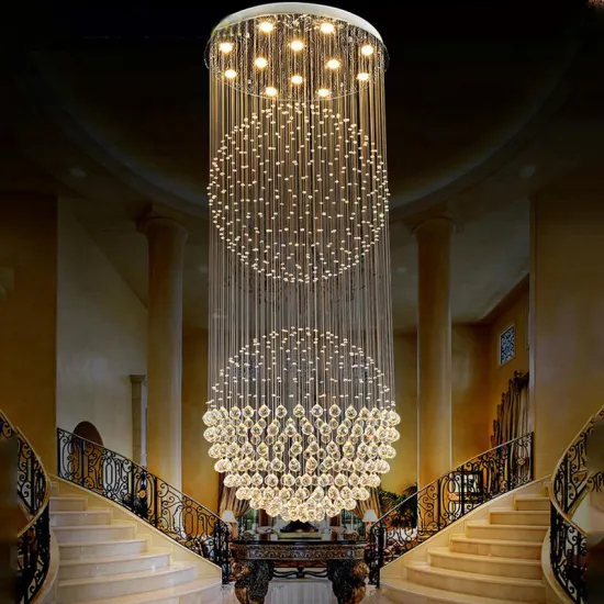 Luxury Ball Crystal Chandeliers LED Pendant Lamp 2021