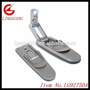 *10 PACK* Silver LED Booklight Clip On Reading Book Light Car Task Light