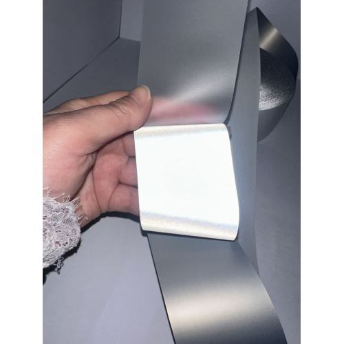 Filme adesivo termofusível de alto brilho prateado brilhante