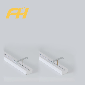 Supermarket Gym Meeting Room Simple Long 2835 LED Office Chandelier Linear Batten Light