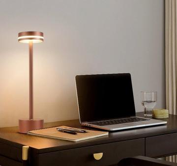 Moderne Smart Touch wiederaufladbare tragbare kabellose Luxus -Metalllampe