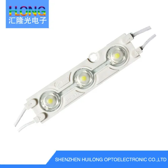 3 LED Injection 5050 Modules with Optical Lens