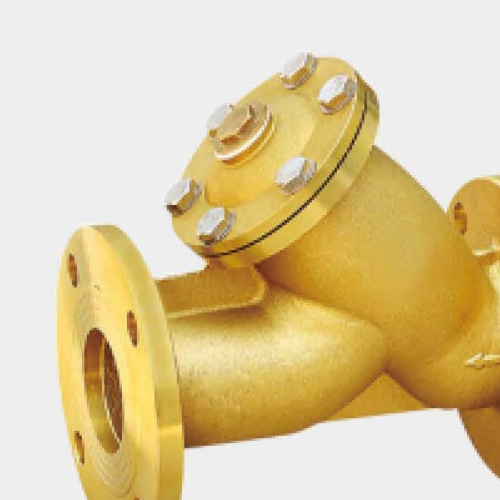 Brass flange filter application