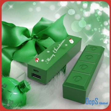 Power bank charger 2600mah christmas chocolate power bank for gift