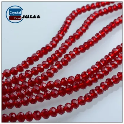 Pujiang supplier crystal beads A Grade Glass Beads Wholesale Rondelle Czech Beads
