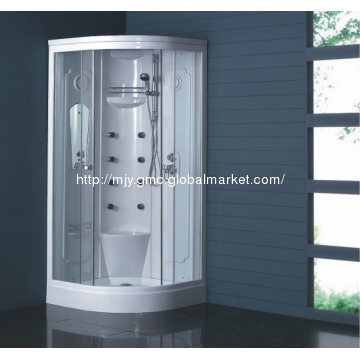 simple bathroom shower cubicle with hydromassage