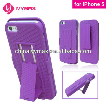 holster hybrid case for iphone 5S belt clip case