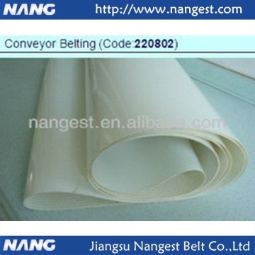 Antistatic PU white fabric conveyor belt