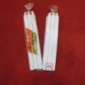 6pcs Pembungkusan Polibeg White Bougies Lilin