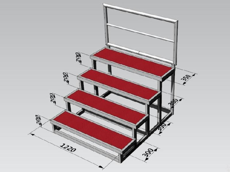 heavy-duty steel bleachers