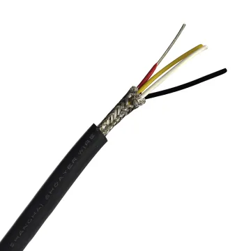 YGZPF 4 Cores Electric Tinned Copper Shielded Silicone Wire Cable