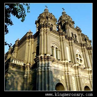 Wangfujing Catholic Church in Beijing of China