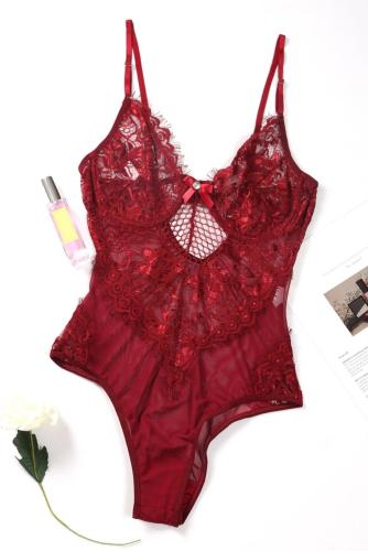 Hot one piece underwire lace bodysuit lingerie