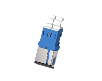LC Duplex Fiber Optic Adaptor Flangeless Metal