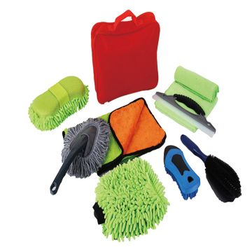 Wholesale 11-Piece Portable Car Wash Set: Comprehensive Kit Including Wheel, Tire Brushes, Cleaning Towels, Wash Mitts, and Chenille Mitt for Detailed Vehicle Cleaning