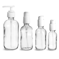 4oz Glass Treatment Pump Round Boston Bottle