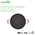 Πολυτελές σετ μαχαιροποιίας 12 κατιόντων Titanium Nonstick