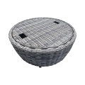 Patio Rattan Club Chair and Coffee Table