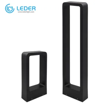 LEDER Exterior Metal Led Bollard Light Fixtures