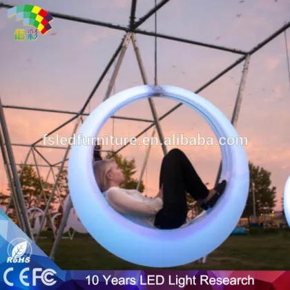Waterproof LED Outdoor Swing/Circular Glowing Hammocks
