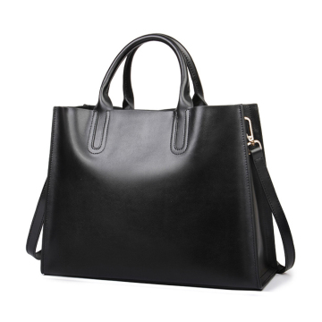 Vintage Leather Tote Top Handle Handbags for Ladies