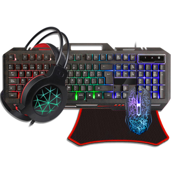 4-in-1 One-Handed Keyboard and Mouse for Mobile Games and PC