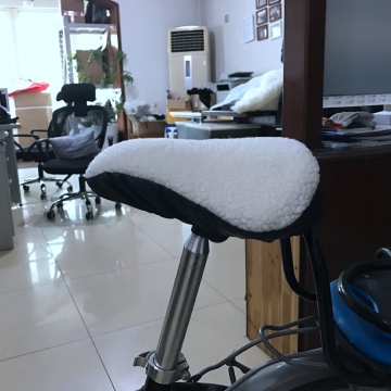 Customized Color Sheepskin Bicycle Seat Cover - Bottom Price