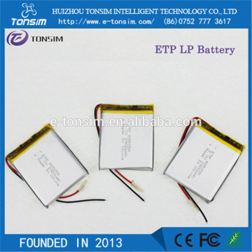 rechargeable 18650 835258 battery for solar lights LED lights