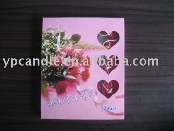 Ligatured Red Tealight Candles