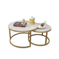 Leg Side Table Living Room Coffee Table Gold Stainless Steel Modern Luxury for Apartment Home Furniture Dining Table