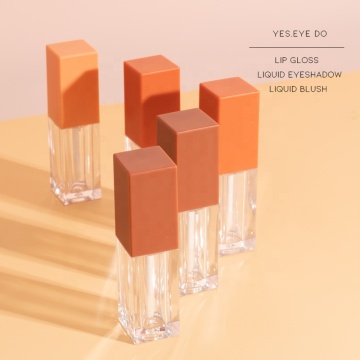 Custom Clear Plastic Makeup Containers with Logo: Lip Gloss Tubes and Liquid Lipstick Packaging